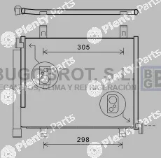 Bugobrot 62-VW5327 — Condenser, air conditioning