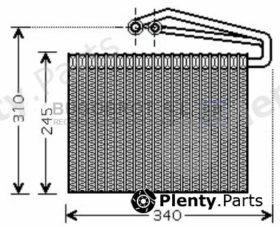 Bugobrot 70-OLV400 — Evaporator, air conditioning
