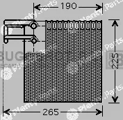 Bugobrot 70-DNV257 — Evaporator, air conditioning