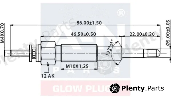 A-N Parts A-N035336 — Glow Plug