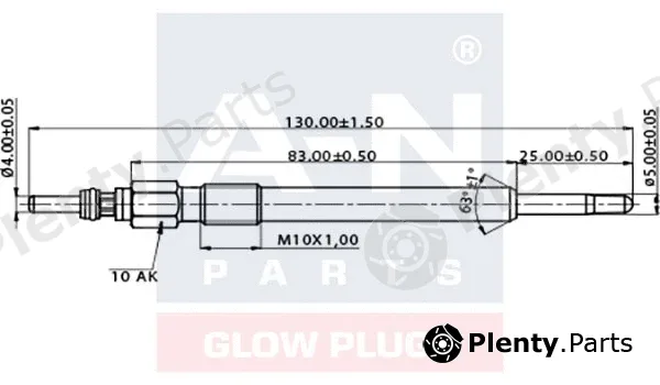 A-N Parts A-N123494 — Glow Plug