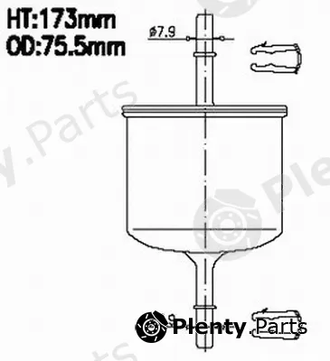 Azumi FSP45872M — Fuel Filter