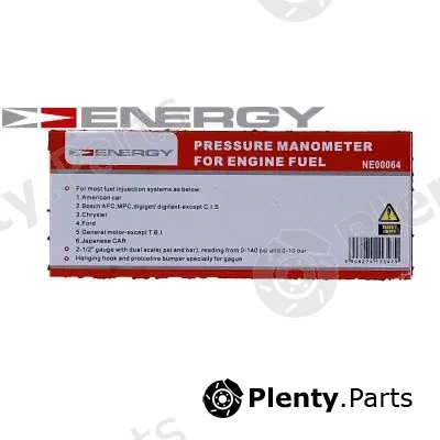 Energy NE00064 — Tester, fuel system pressure TESTER CIŚNIENIA WTRYSKU PALIWA 0-10 BAR