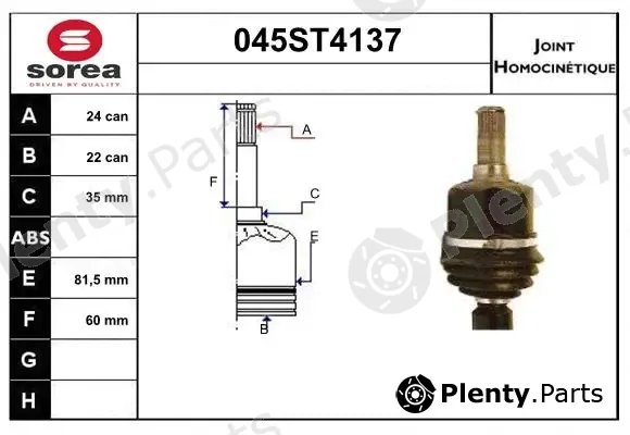 Startcar 045ST4137 — Joint Kit, drive shaft