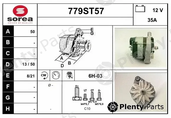 Startcar 779ST57 — Alternator