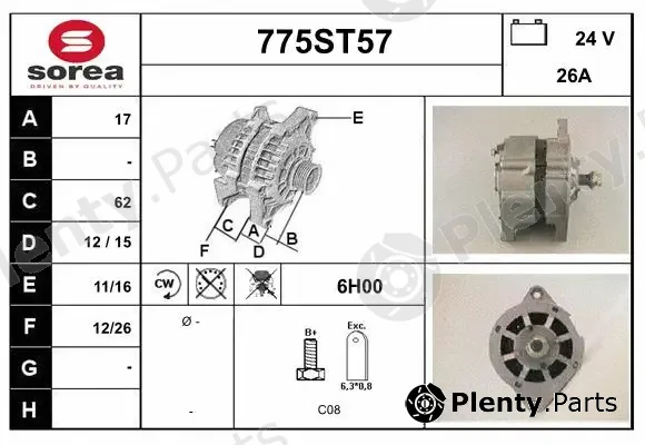 Startcar 775ST57 — Alternator