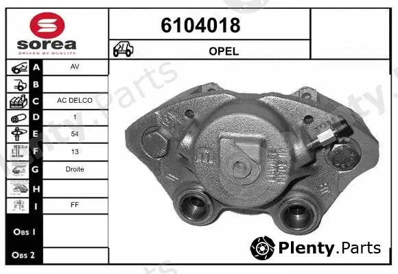 Startcar 6104018 — Brake Caliper