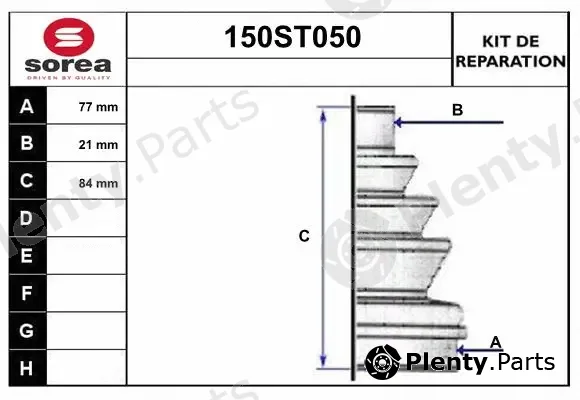 Startcar 150ST050 — Bellow Kit, drive shaft