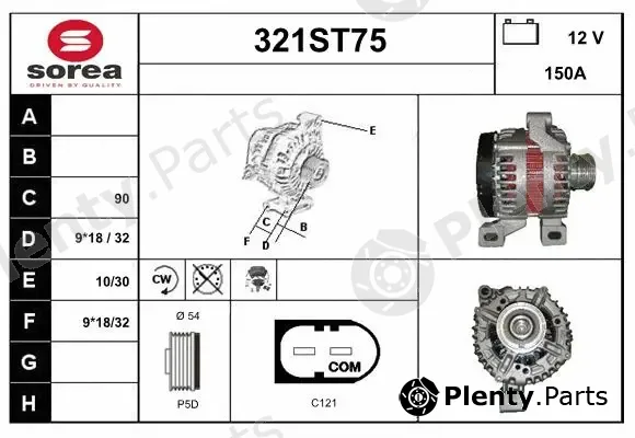 Startcar 321ST75 — Alternator