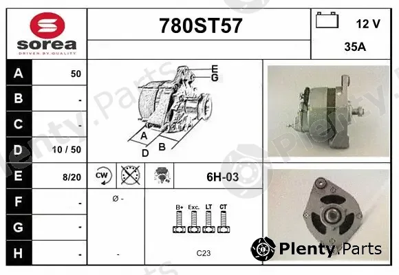 Startcar 780ST57 — Alternator