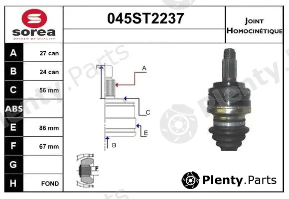 Startcar 045ST2237 — Joint Kit, drive shaft