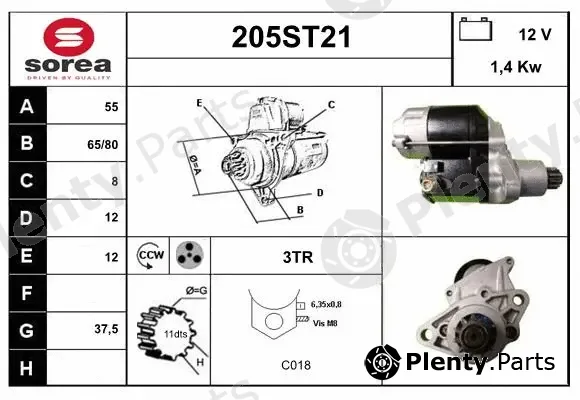 Startcar 205ST21 — Starter