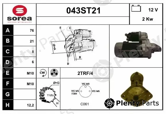 Startcar 043ST21 — Starter