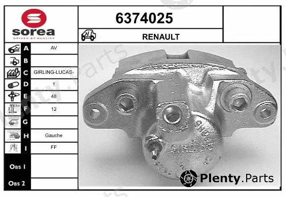 Startcar 6374025 — Brake Caliper