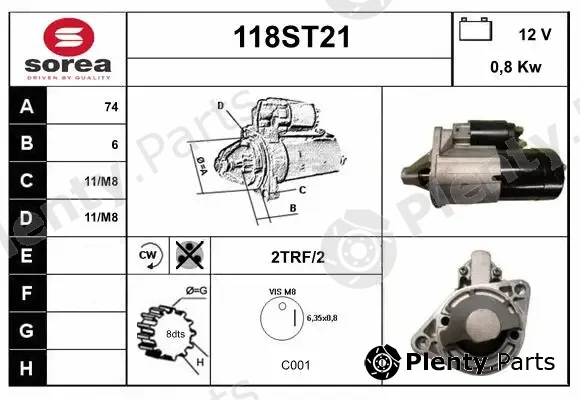 Startcar 118ST21 — Starter