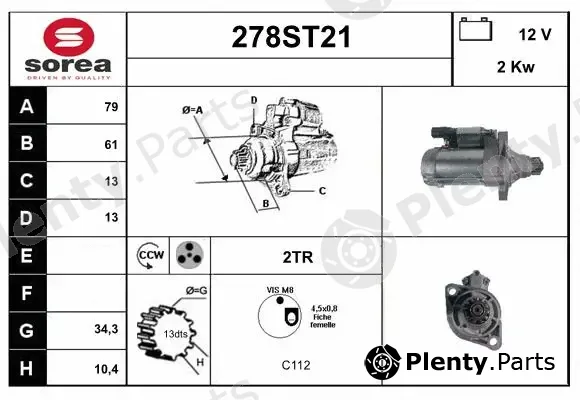 Startcar 278ST21 — Starter