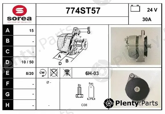 Startcar 774ST57 — Alternator