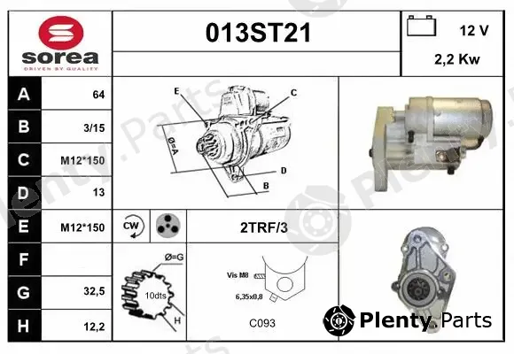 Startcar 013ST21 — Starter