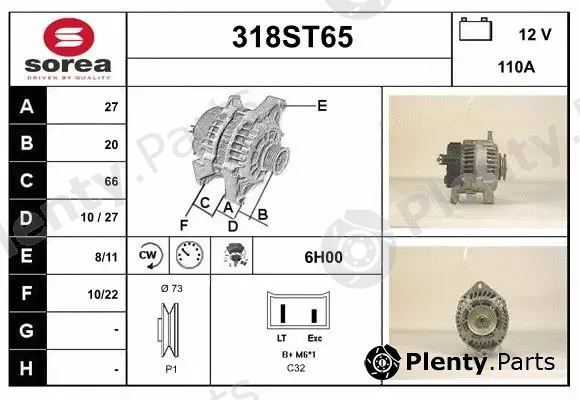 Startcar 318ST65 — Alternator