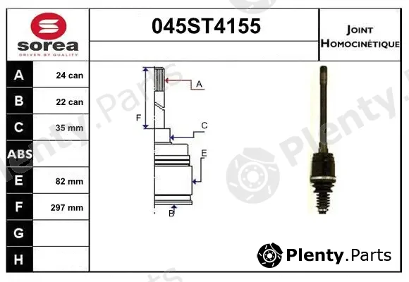 Startcar 045ST4155 — Joint Kit, drive shaft