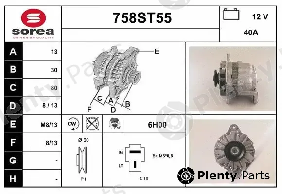 Startcar 758ST55 — Alternator