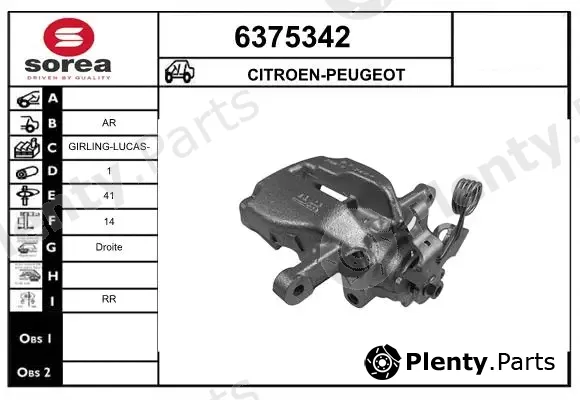 Startcar 6375342 — Brake Caliper