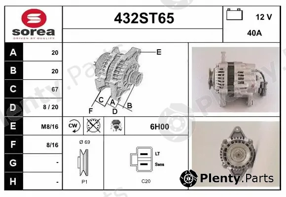 Startcar 432ST65 — Alternator