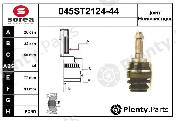 Startcar 045ST2124-44 — Joint Kit, drive shaft