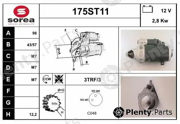 Startcar 175ST11 — Starter