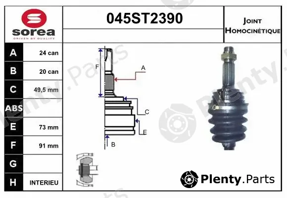 Startcar 045ST2390 — Joint Kit, drive shaft