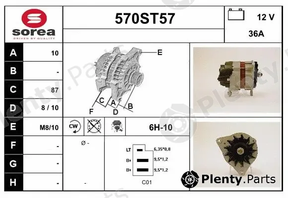 Startcar 570ST57 — Alternator