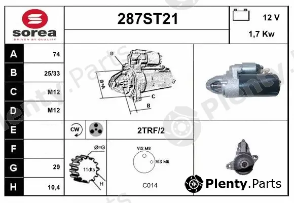 Startcar 287ST21 — Starter