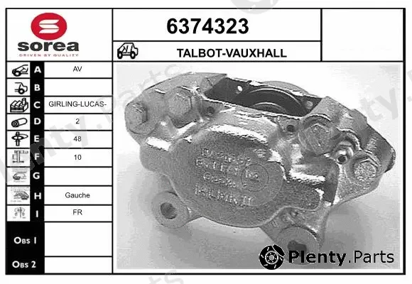 Startcar 6374323 — Brake Caliper