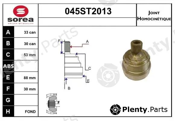 Startcar 045ST2013 — Joint Kit, drive shaft