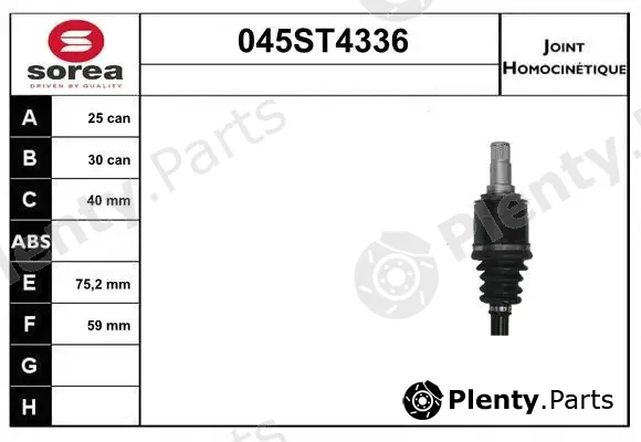 Startcar 045ST4336 — Joint Kit, drive shaft