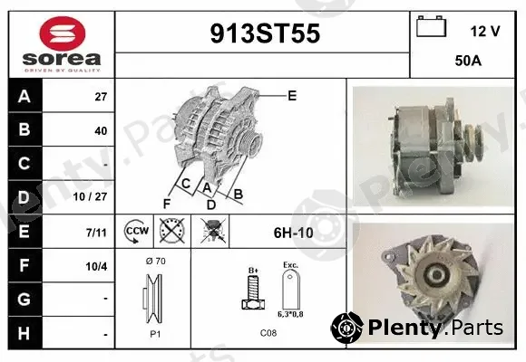 Startcar 913ST55 — Alternator
