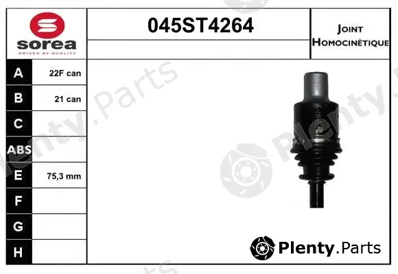 Startcar 045ST4264 — Joint Kit, drive shaft