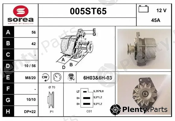 Startcar 005ST65 — Alternator