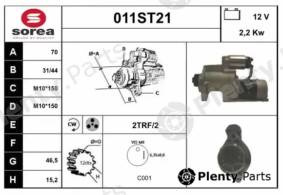 Startcar 011ST21 — Starter