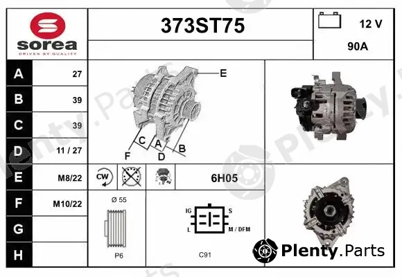 Startcar 373ST75 — Alternator