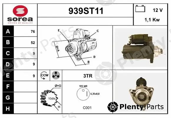 Startcar 939ST11 — Starter