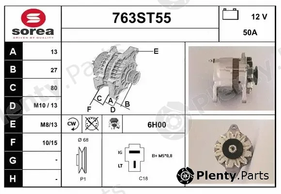 Startcar 763ST55 — Alternator