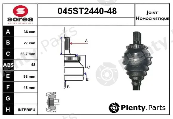 Startcar 045ST2440-48 — Joint Kit, drive shaft