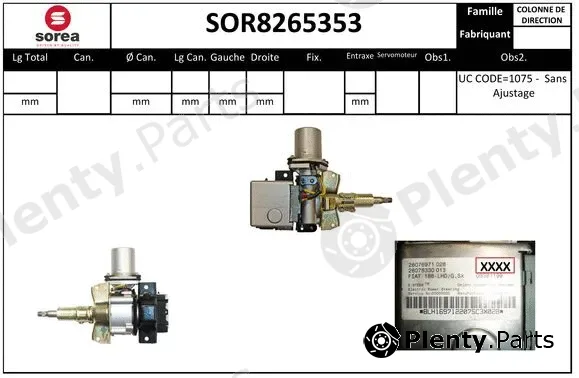 Startcar SOR8265353 — Steering Column