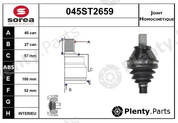 Startcar 045ST2659 — Joint Kit, drive shaft
