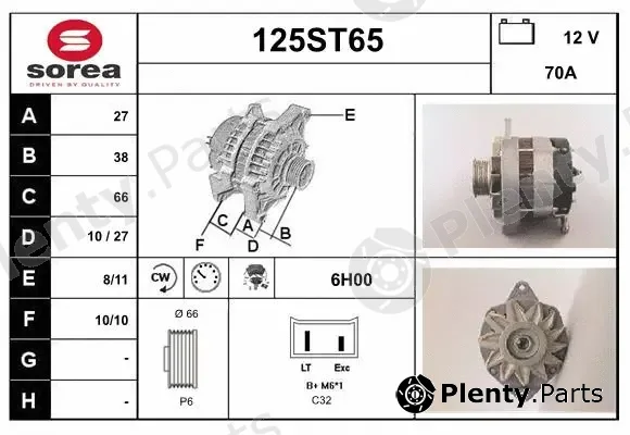 Startcar 125ST65 — Alternator