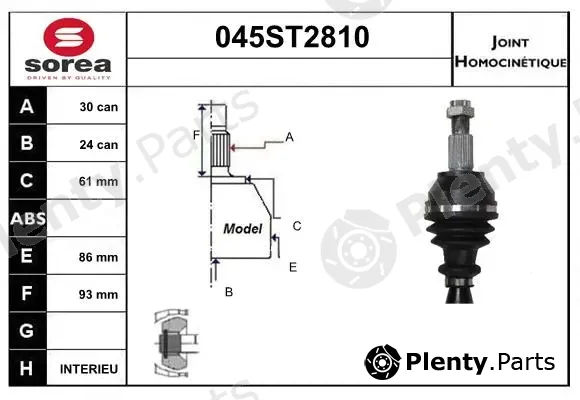 Startcar 045ST2810 — Joint Kit, drive shaft