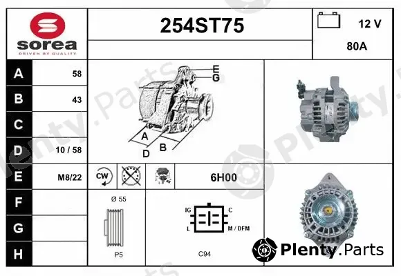 Startcar 254ST75 — Alternator