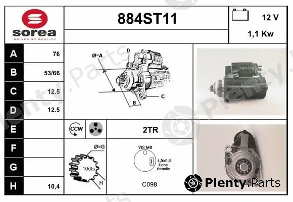 Startcar 884ST11 — Starter