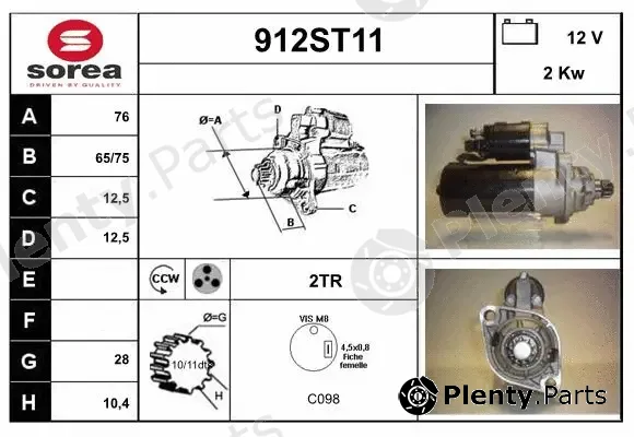 Startcar 912ST11 — Starter